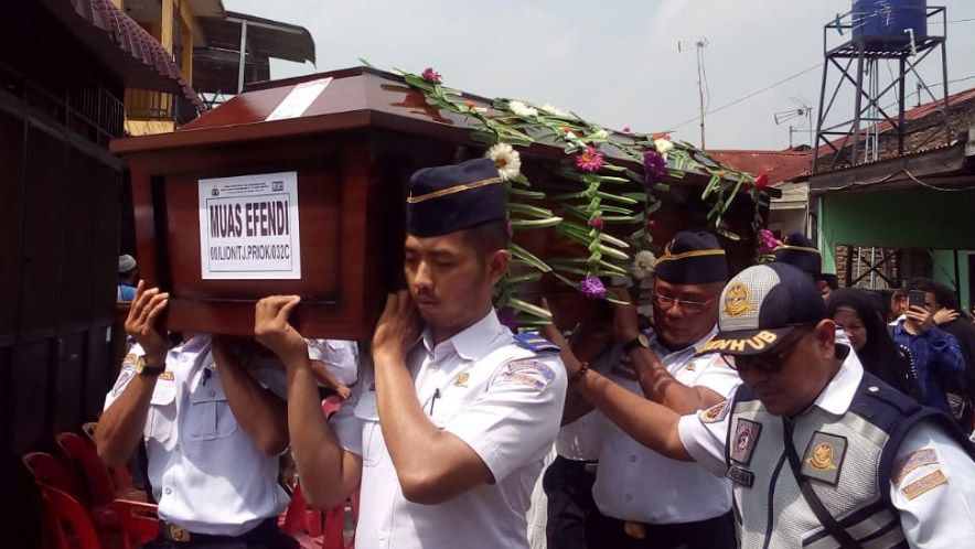 Jenazah Korban Lion Air Capt Muas Effendi Nasution Tiba di Medan