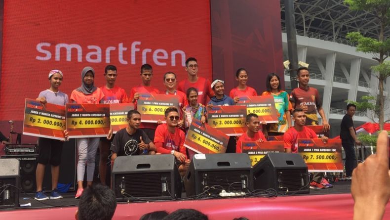 Pemenang RCTI Reds Run Bawa Pulang Hadiah Jutaan Rupiah