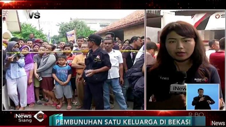 Warga Kerumuni TKP Pembunuhan Satu Keluarga di Bojong Nangka Bekasi