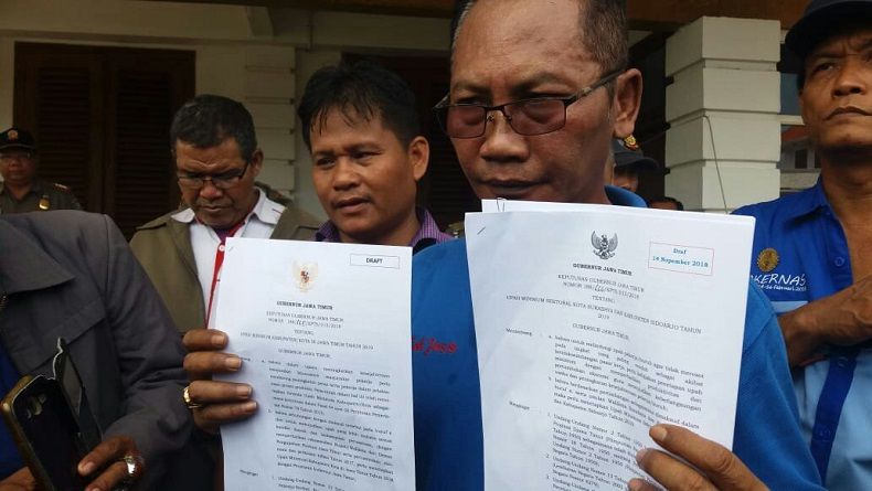 Gubernur Jatim Penuhi Tuntutan Buruh Tetapkan UMK dan UMSK Bersamaan