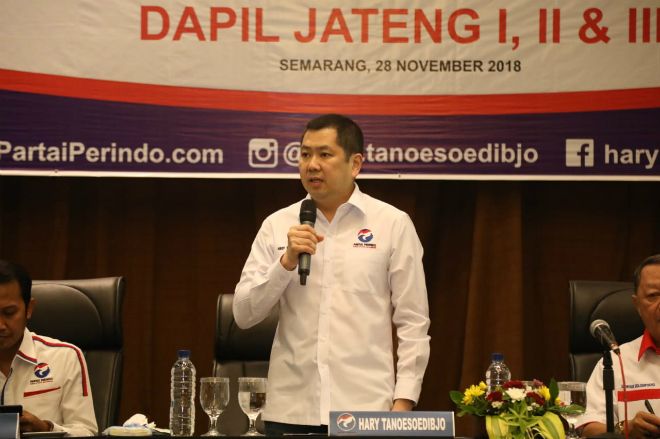 Bekali Caleg di Semarang, HT: Perindo Berjuang Ciptakan Lapangan Kerja