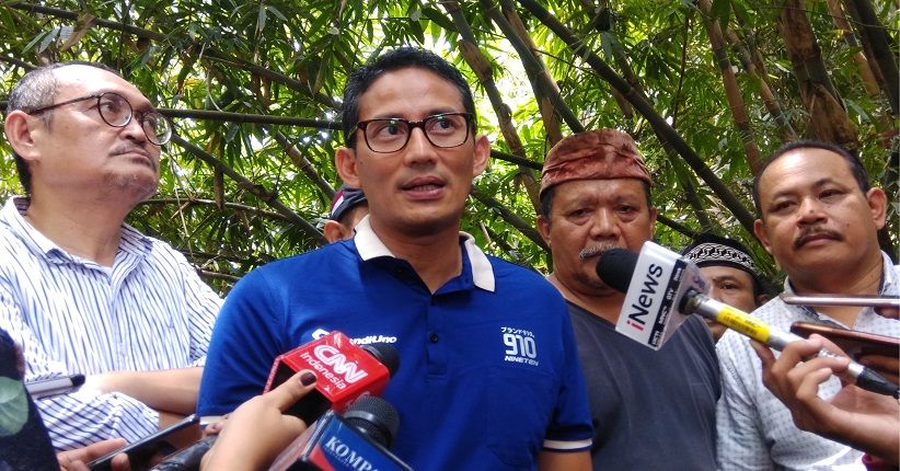 Kisi-Kisi Debat Capres Ditiadakan, Sandi: Ini Harapan Masyarakat
