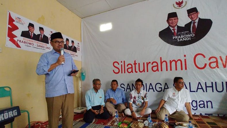 Pilpres 2019, Sandi Akan Pindahkan Markas Perjuangan ke Jateng