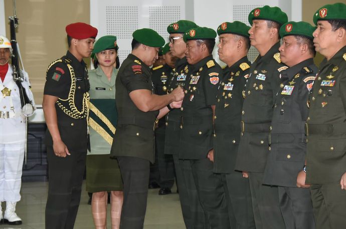 KSAD Jenderal Andika Perkasa Pimpin Sertijab Irjenad-Pangdam Pattimura