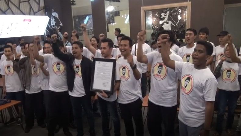 Pemuda Milenial Surabaya Deklarasi Dukung Jokowi-KH Ma'ruf Amin