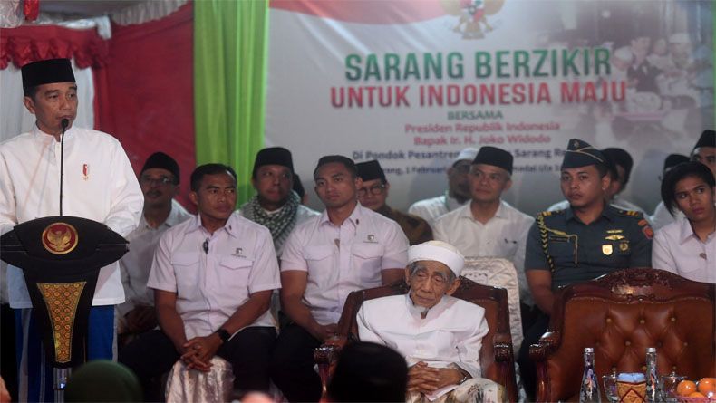 Hadiri Sarang Berzikir, Jokowi Sedih Medsos Jadi Ladang Kebencian