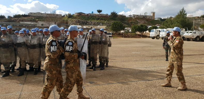 Satgas MPU Konga, Gelar Latihan PHH di Sektor Timur UNIFIL Lebanon