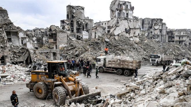 Perang Suriah, 11 Tewas akibat Tertimbun Apartemen Runtuh di Aleppo