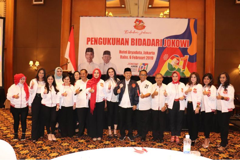 TKN Optimistis 'Bidadari Jokowi' Menangkan Paslon 01