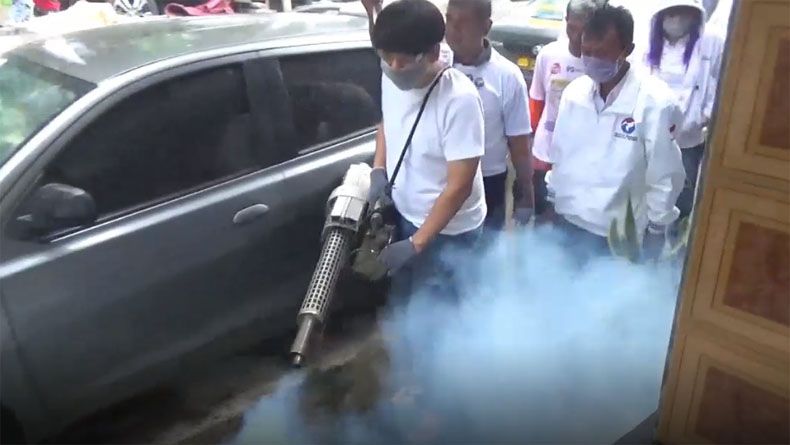 Cegah DBD, Caleg Perindo Henry Gelar Fogging di Boyolali dan Sukoharjo