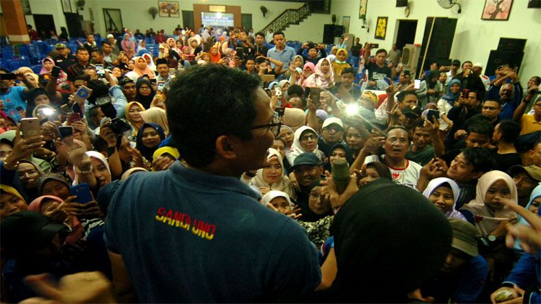 Kampanye di Tegal, Sandi Ajak Milenialis Ciptakan Lapangan Kerja