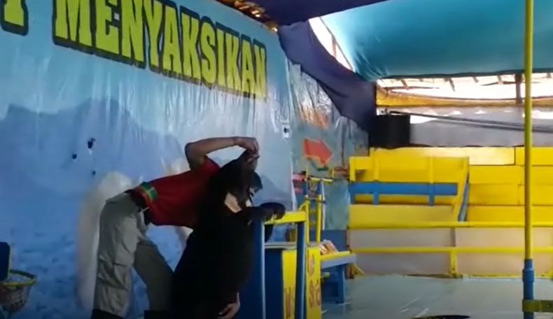 Aktivis Hewan Demo Pelecehan Seksual Beruang Bimo di Cimahi