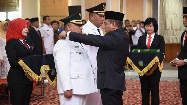 Lantik Bupati Langkat dan Wakilnya, Ini Pesan Gubernur Edy Rahmayadi
