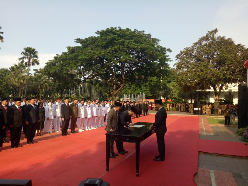 Anies Lantik 1.125 Pejabat Pemprov DKI, Ini Daftar Lengkapnya