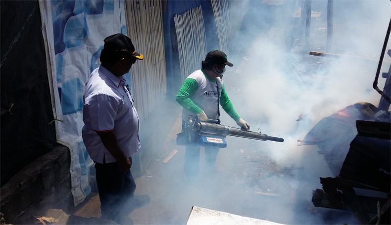 Giliran 500 Rumah di Kampung Sawah Bogor Dapat Fogging dari Perindo