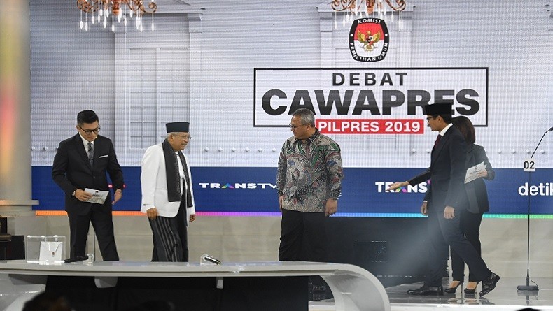Debat Capres: Ma'ruf ke Shangri-La, Sandi Nobar di Rumah Siap Kerja