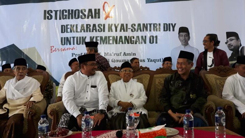 Kiai-Santri DIY Deklarasi Menangkan Jokowi-KH Ma'ruf Amin