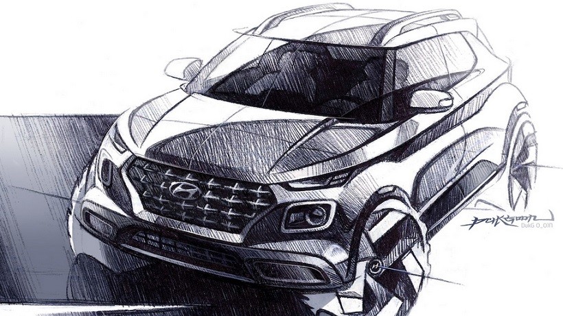Sketsa Hyundai Venue Tersebar di Dunia Maya