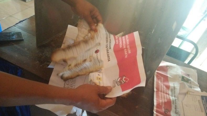Bawaslu Gunungkidul Selidiki Kasus Surat Suara Dibakar di TPS