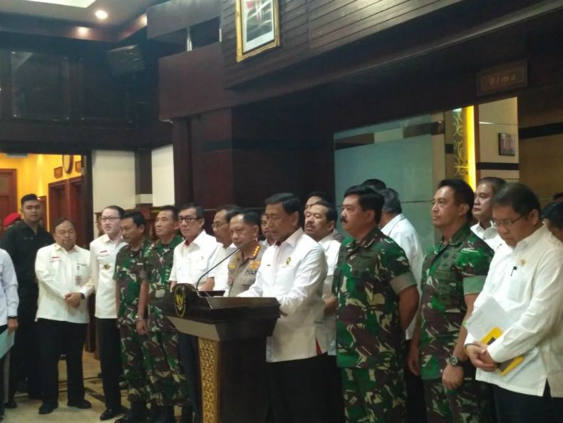 Wiranto Minta Paslon 01 dan 02 Larang Pendukungnya Lakukan Provokasi