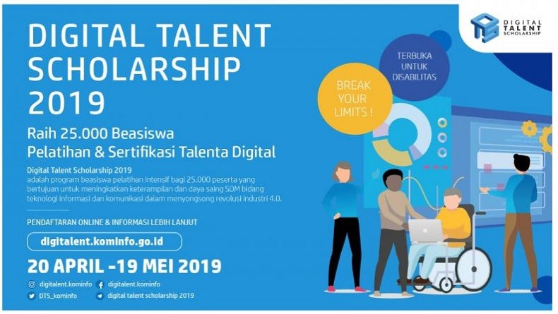 Kominfo Buka Pendaftaran 25.000 Beasiswa Program Talenta Digital