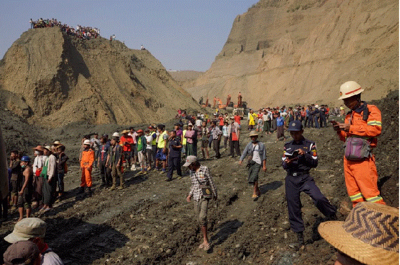 Longsor di Tambang Batu Giok Myanmar, Lebih dari 50 Orang Diduga Tewas