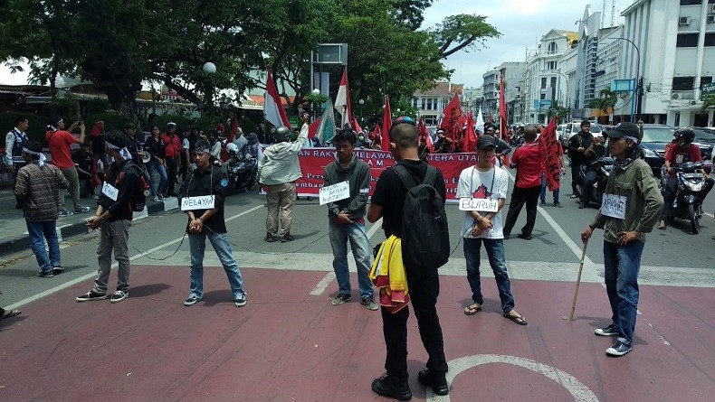 Demo di Medan, FSPMI: Pemerintah Hanya Ingat Buruh saat Hari Buruh