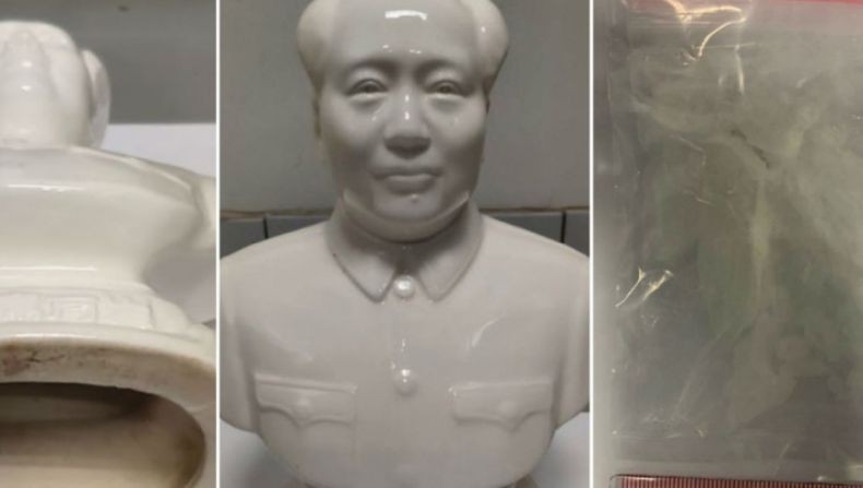 Sabu-Sabu Disembunyikan di Patung Pendiri China Mao Zedong untuk Kelabui Polisi