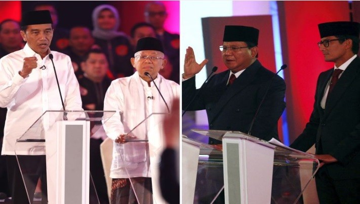 Jokowi-Ma'ruf Menang di 18 Provinsi, Prabowo-Sandi 11