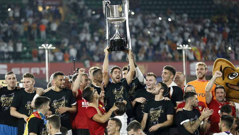 Kalahkan Barcelona 2-1, Valencia Juara Copa del Rey 2018/2019
