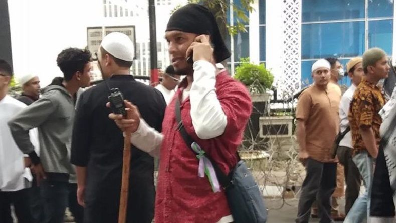 Polisi Tangkap Pelempar Botol pada Aksi GNKR di Medan