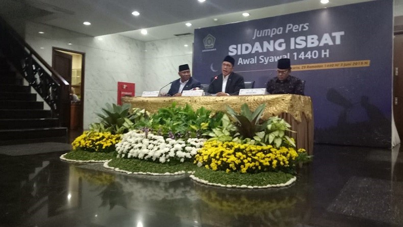 Pemerintah Tetapkan Idul Fitri 1440 H Jatuh pada Rabu, 5 Juni 2019
