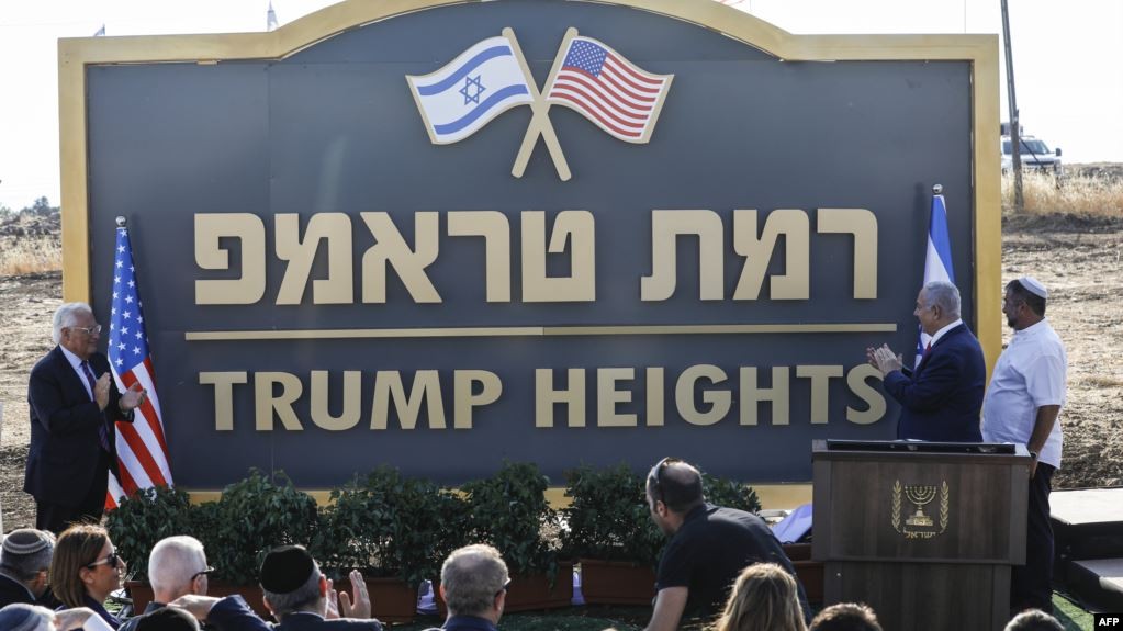 Israel Resmikan Permukiman 'Dataran Tinggi Trump' di Golan
