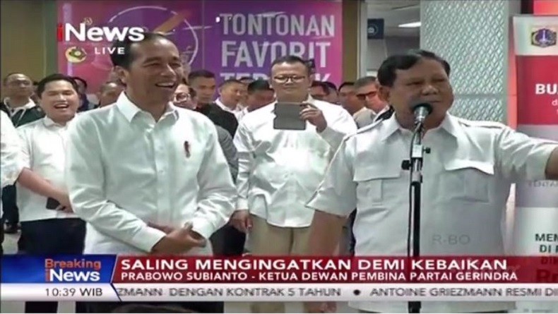 Ucapkan Selamat kepada Jokowi, Prabowo Subianto: Selamat Tambah Rambut Putih Pak