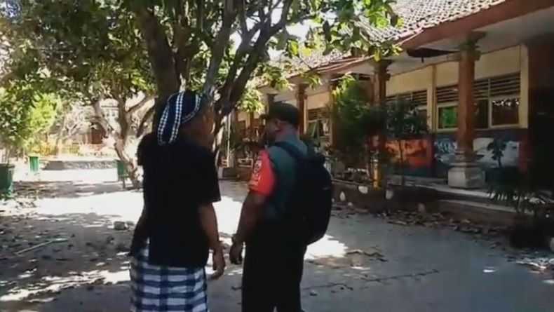 Sekolah SD di Badung Bali Nyaris Ambruk, 3 Orang Luka-Luka