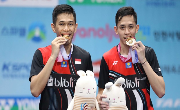 Hasil Korea Open 2019: Fajar/Rian Bawa Pulang Gelar Juara