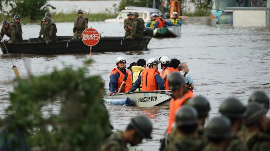 Kisah Dahsyatnya Topan Hagibis di Jepang, Banjir sampai  Lantai 2 Rumah