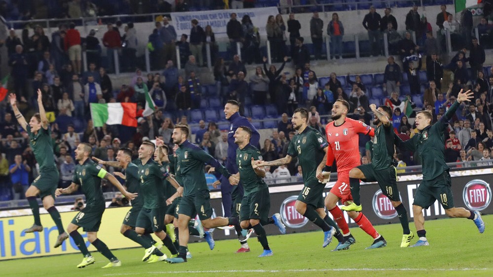 Hasil Italia Vs Yunani: Menang 2-0, Gli Azzurri Lolos ke Euro 2020