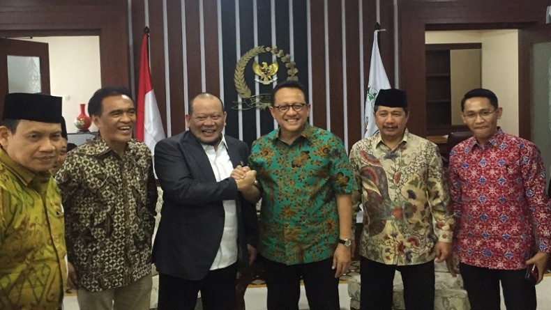 Irman Gusman Bertemu La Nyalla, Diskusi Tugas dan Tantangan DPD
