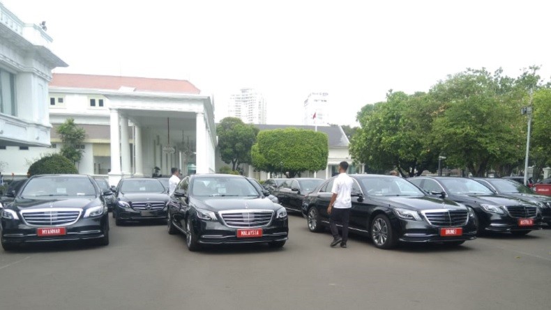 Penampakan Mobil Mercy Terbaru untuk Tamu Negara di Pelantikan Jokowi