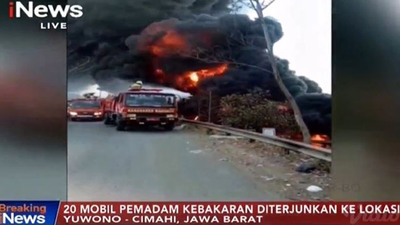 1 Tewas dalam Kebakaran Pipa Minyak Pertamina di Cimahi, Korban Pekerja asal Tiongkok