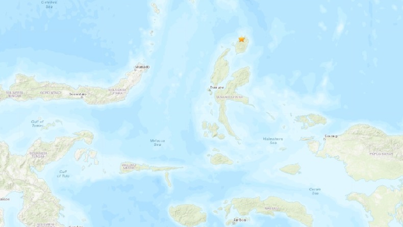 Gempa Hari Ini Magnitudo 5,4 Guncang Jailolo Halmahera, Tidak Berpotensi Tsunami