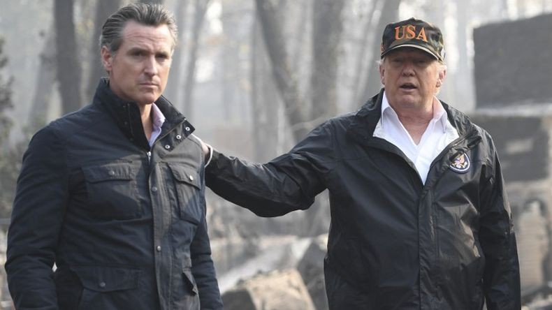Donald Trump Cekcok dengan Gubernur California soal Kebakaran Hutan