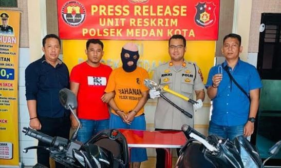 Pelaku Pencurian Motor Spesialis Rumah Kos di Medan Diamankan Tim Pegasus