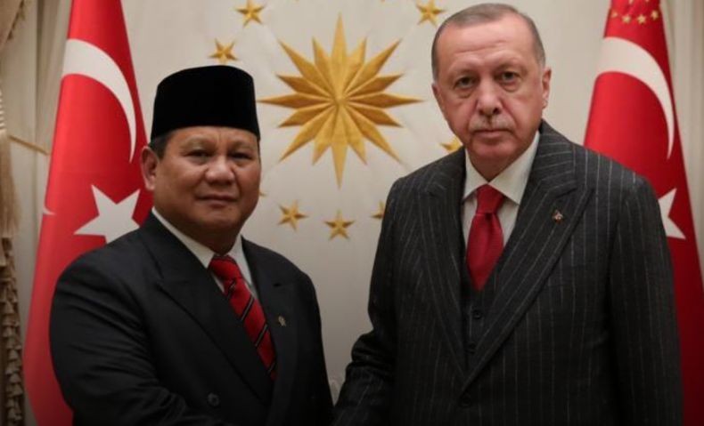 Menhan Prabowo Bertemu Presiden Erdogan di Turki