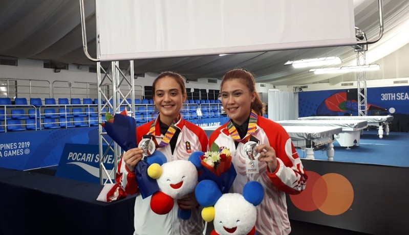 Fathrah/Nony Rebut Medali Perak SEA Games 2019 dari Cabor Biliar