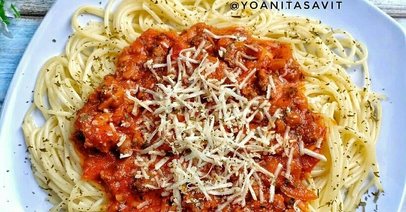 Mencicipi Spageti Bolognaise ala Rumahan, Enak Pakai Daging Sapi Cincang