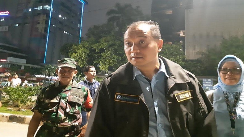 Kerusuhan 22 Mei, Dua Halte Transjakarta Rusak