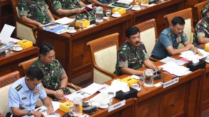 Raker dengan Komisi I DPR, Panglima TNI Paparkan Konsep Pertahanan Ibu Kota Baru