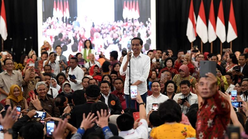 Kampanye di Bandung, Jokowi Hadiri Deklarasi Alumni Jabar Ngahiji